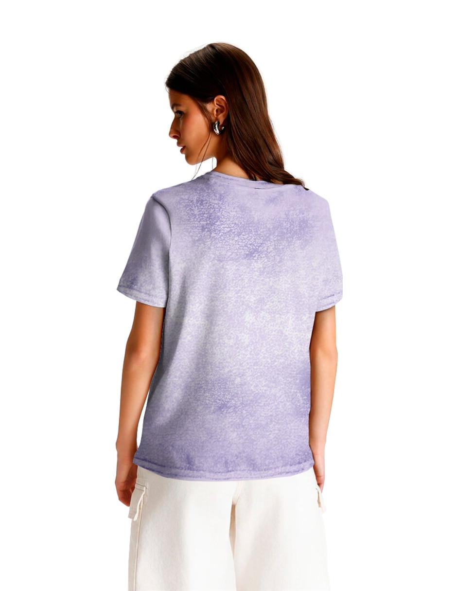 Playera manga corta Tee Bar cuello redondo para mujer