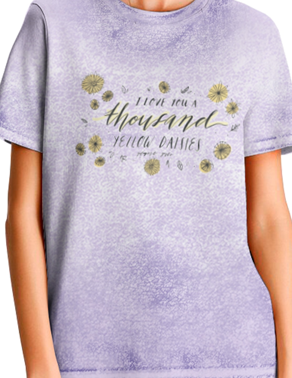 Playera manga corta Tee Bar cuello redondo para mujer