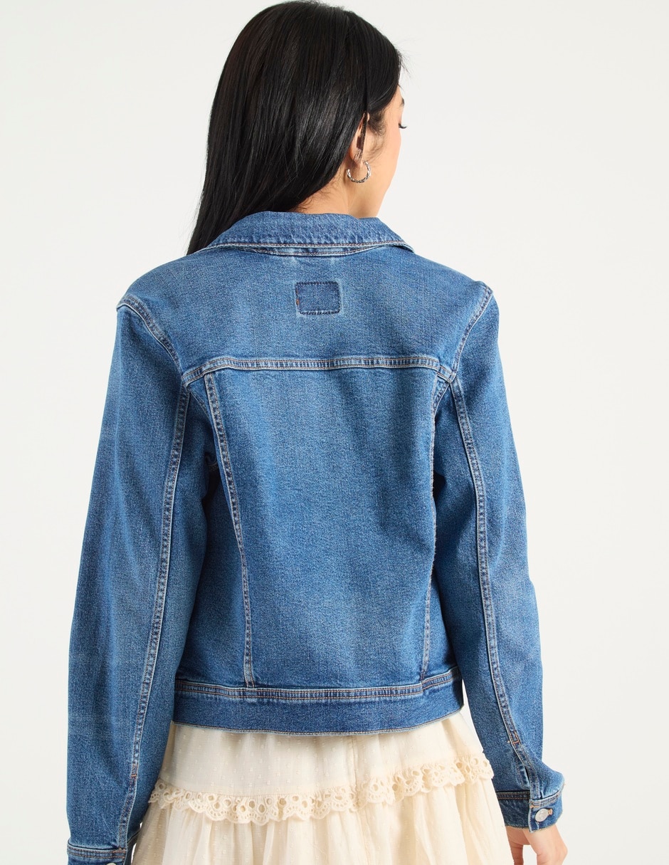 Chamarra denim American Eagle de mezclilla para mujer