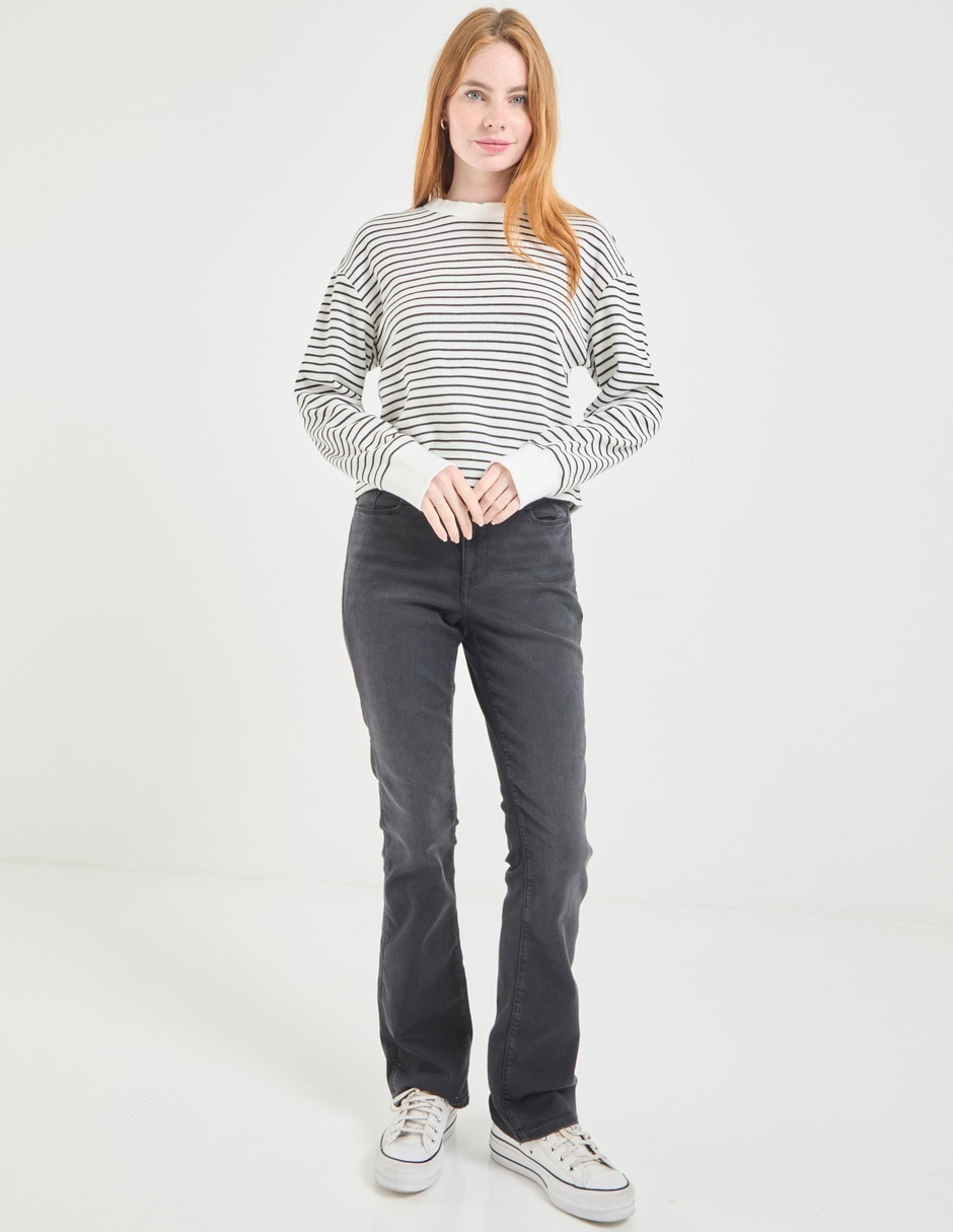 Jeans skinny corte cintura para mujer 6