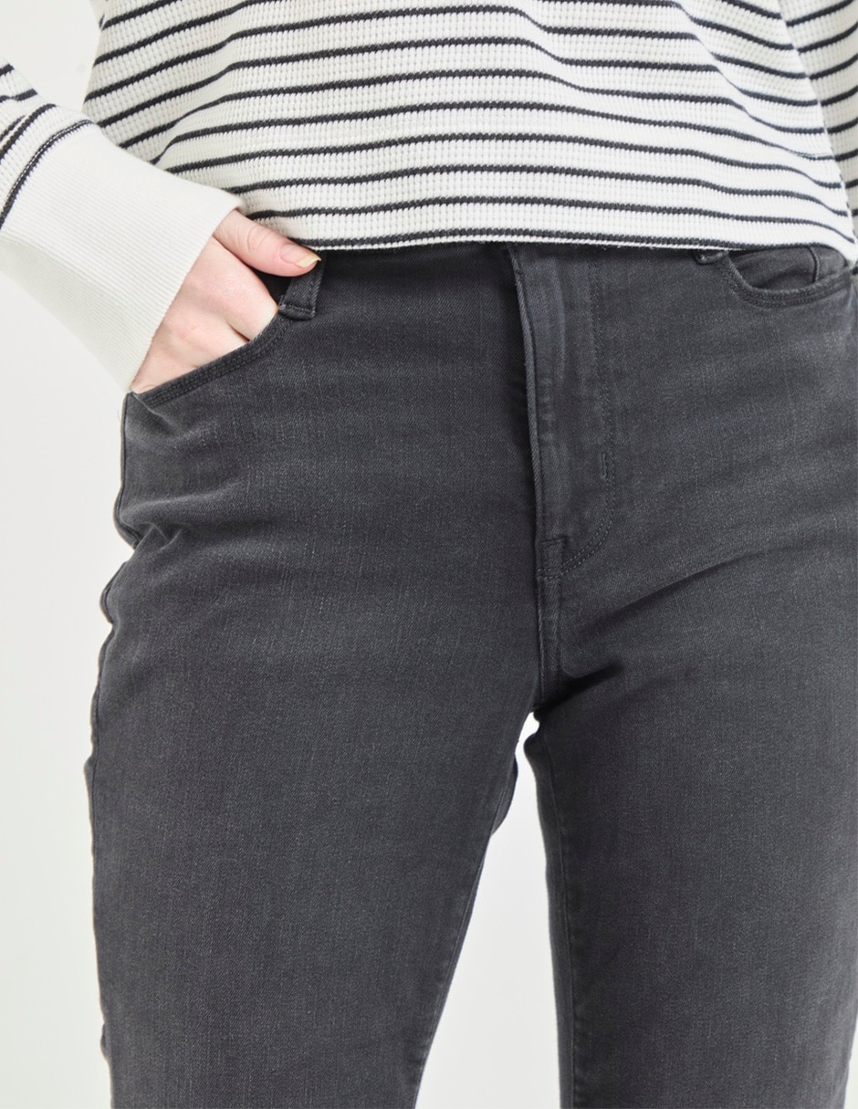 Jeans skinny corte cintura para mujer 7