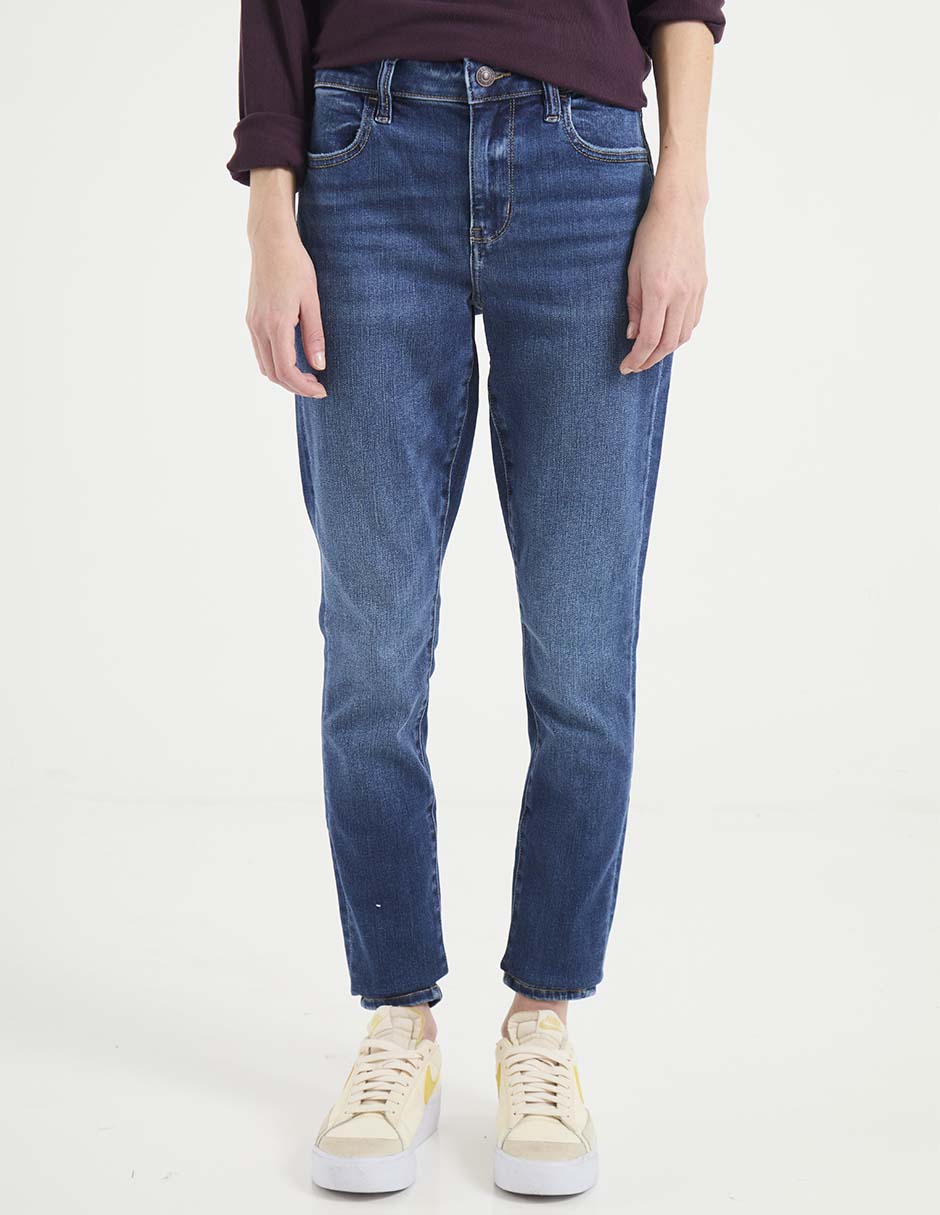 Jeans straight corte cintura para mujer Jeans straight corte cintura para mujer
