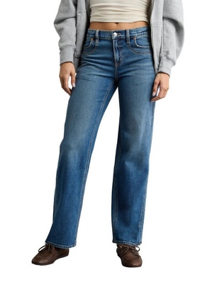 Jeans loose corte cintura para mujer Jeans loose corte cintura para mujer