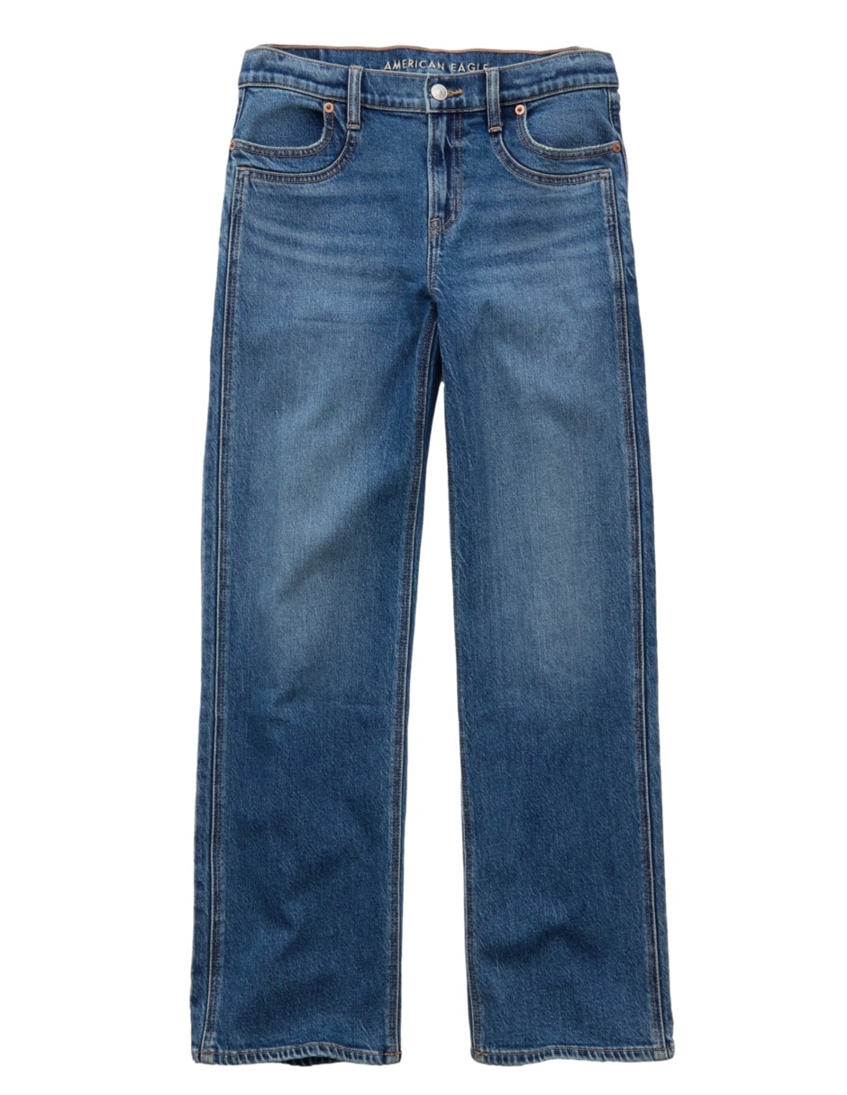 Jeans loose corte cintura para mujer 3