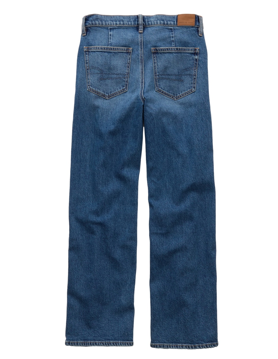Jeans loose corte cintura para mujer 4
