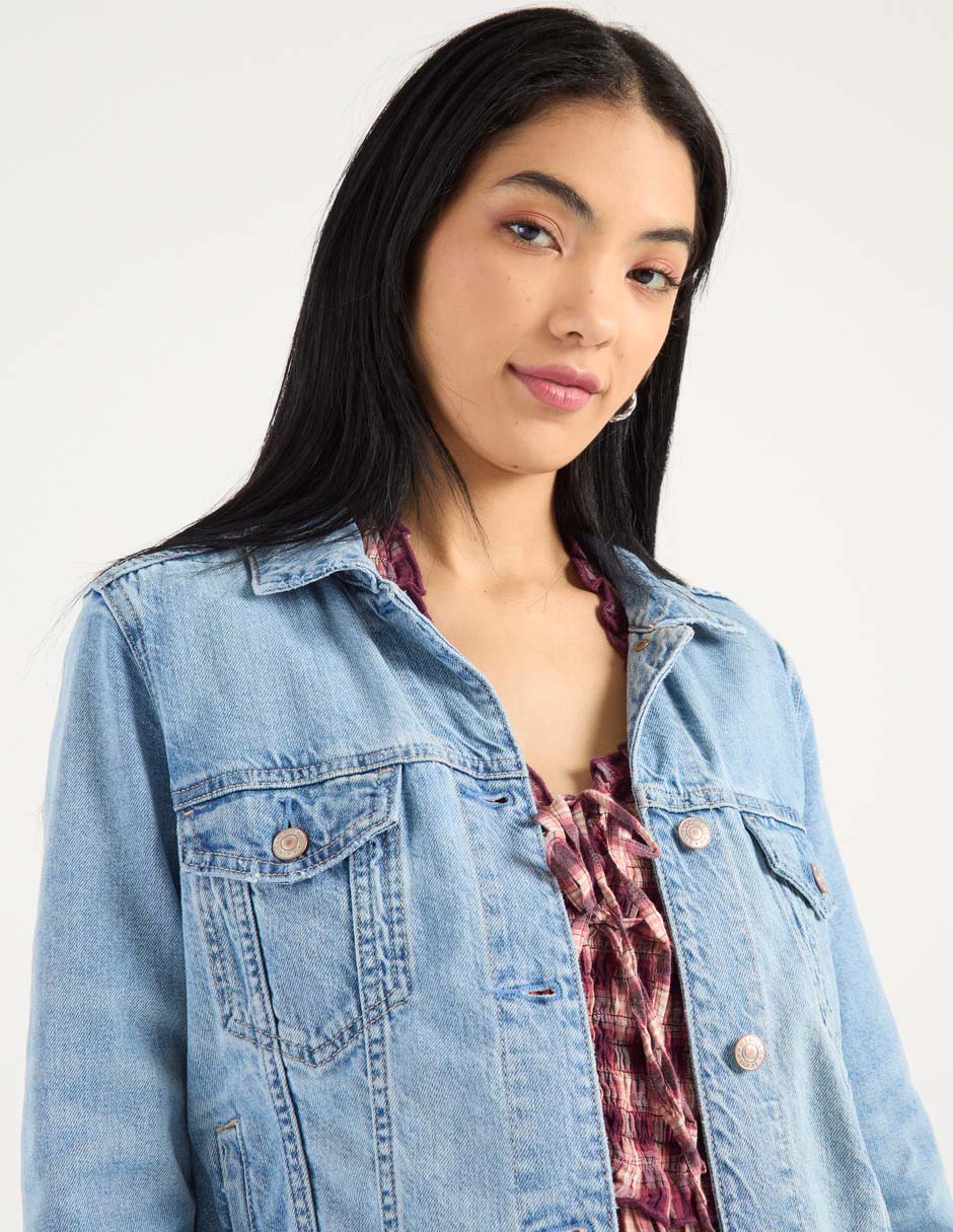 Chamarra denim American Eagle para mujer