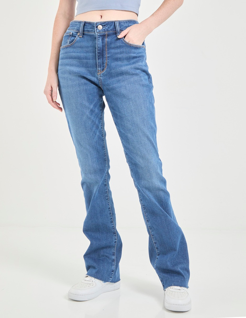 Jeans relaxed skinny corte cintura para mujer Jeans relaxed skinny corte cintura para mujer
