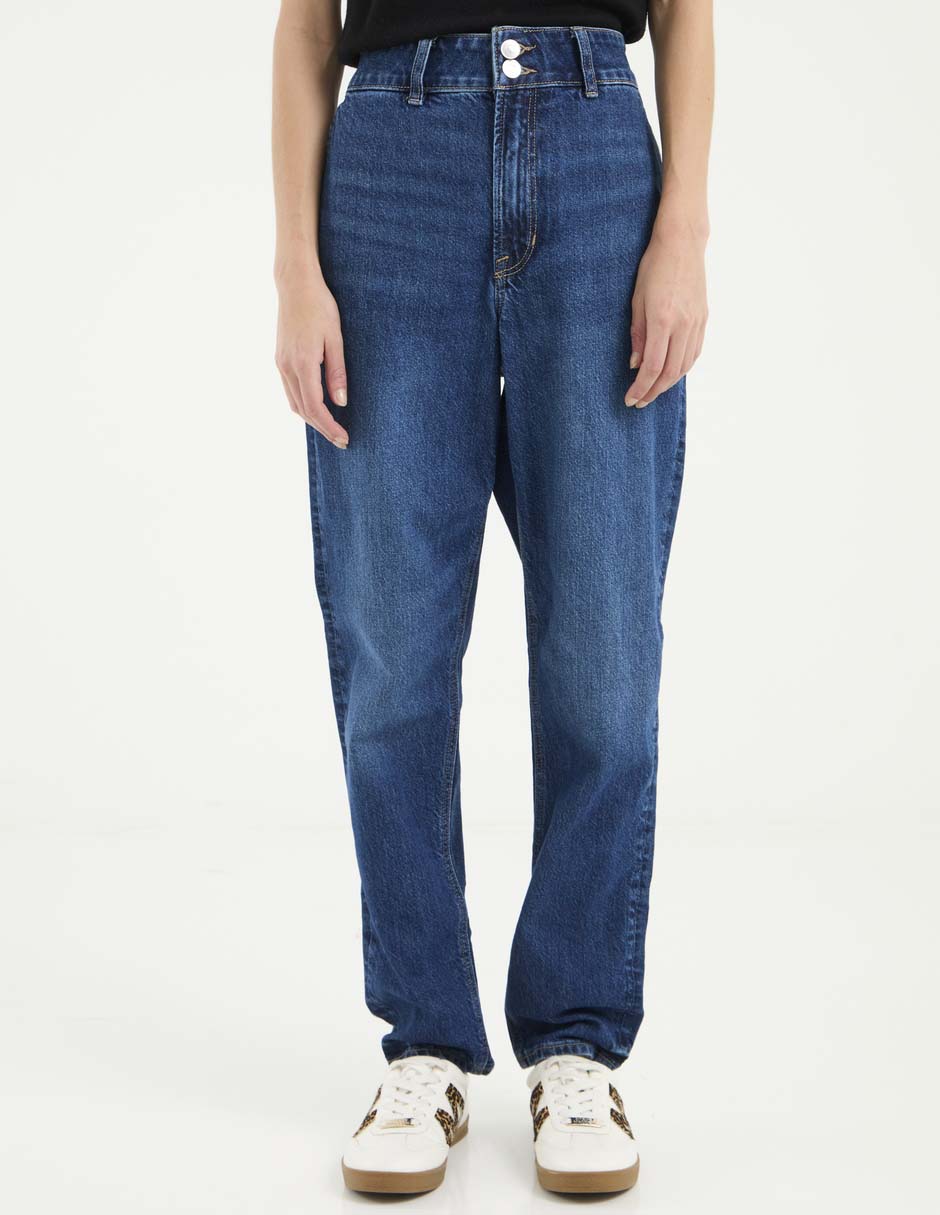 Jeans mom para mujer