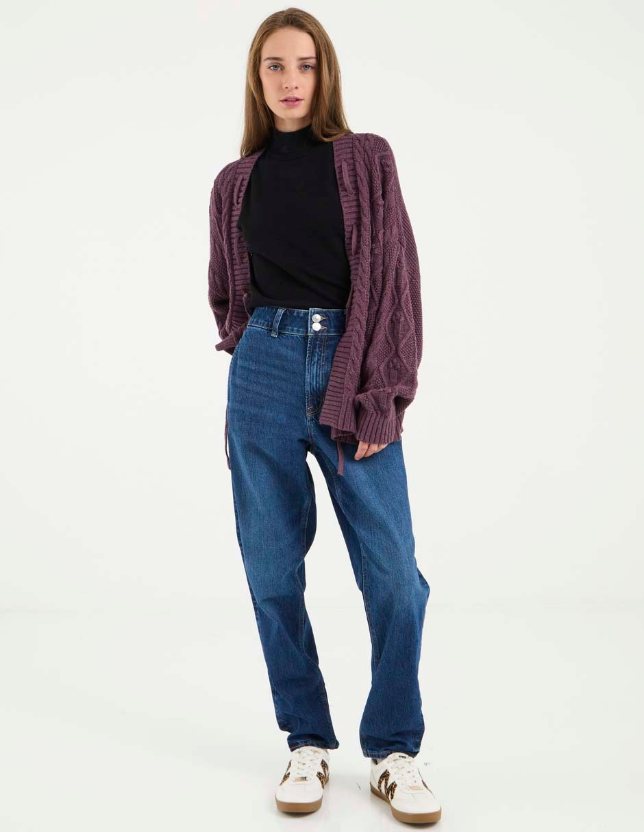 Jeans mom para mujer