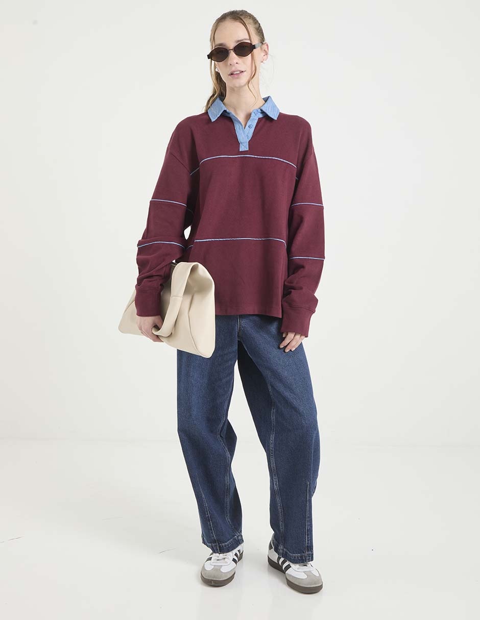 Jeans barrel barrel para mujer 3