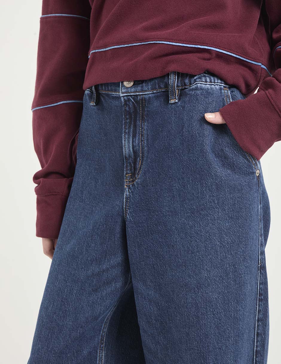 Jeans barrel barrel para mujer 2