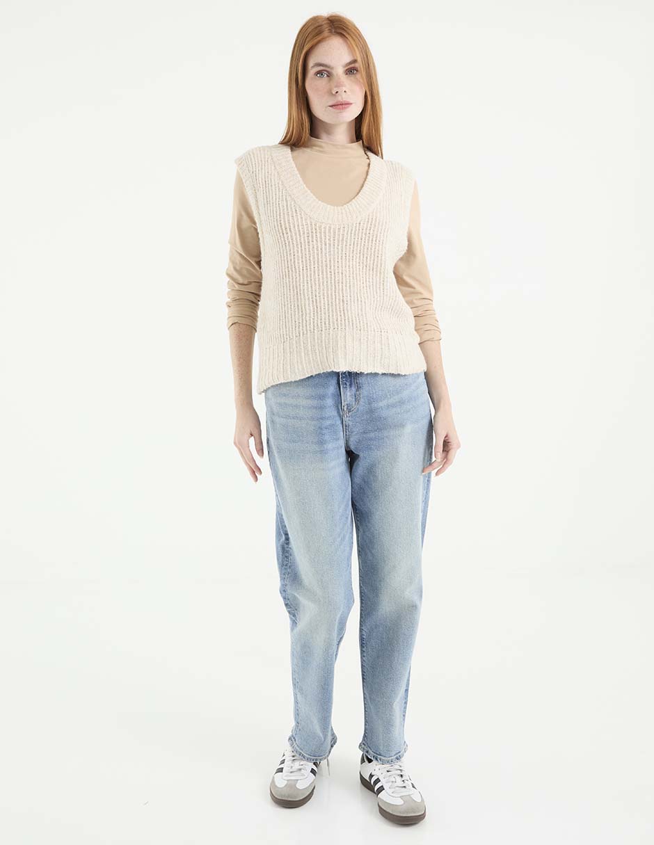Jeans straight para mujer 3