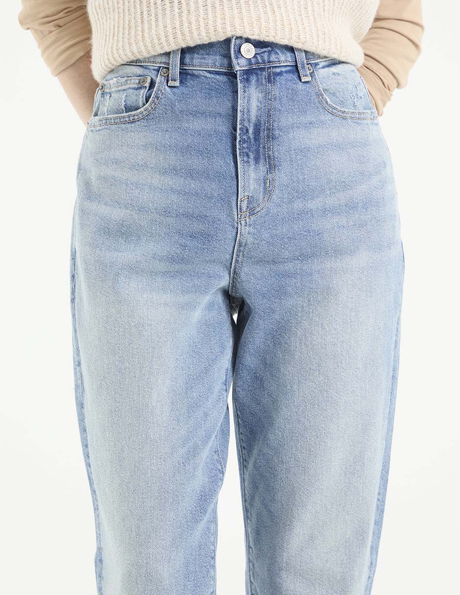 Jeans straight para mujer 4
