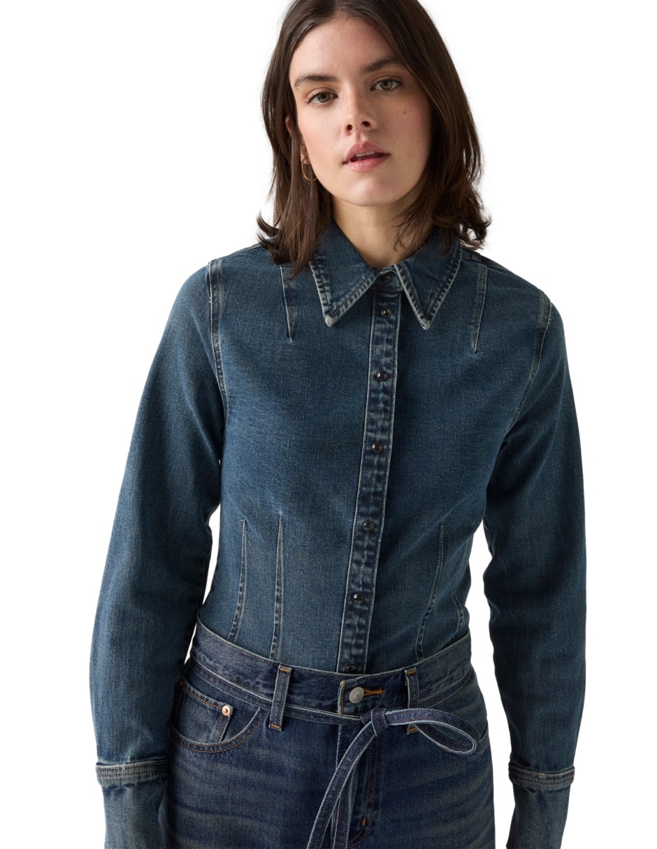 Blusa manga larga para mujer 6