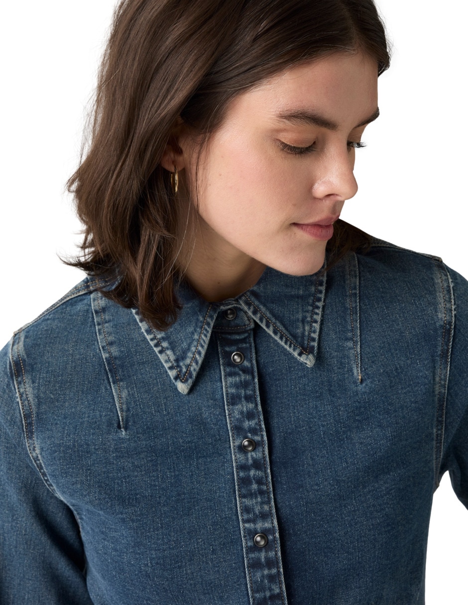 Blusa manga larga para mujer 7