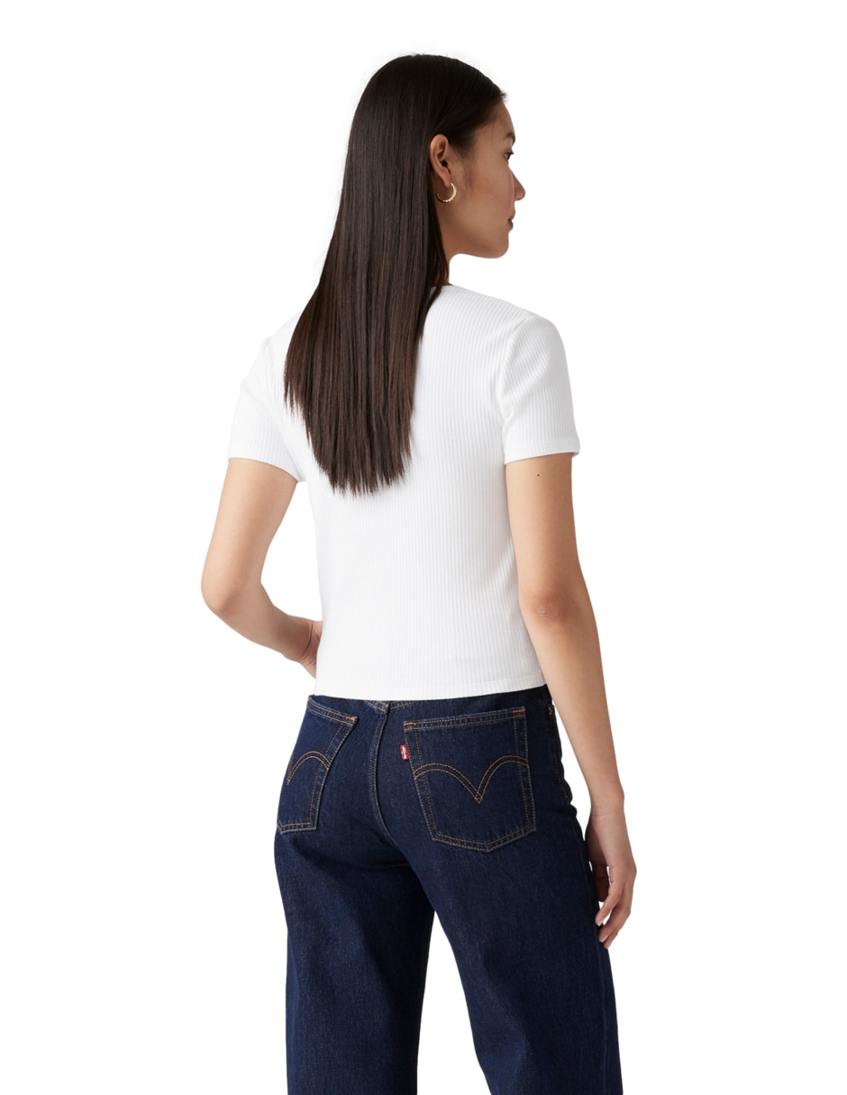 Blusa manga corta Levi's cuello redondo para mujer