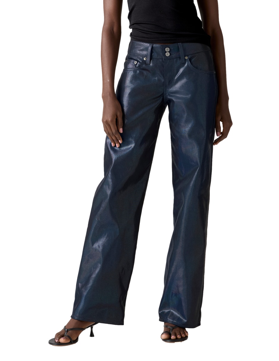 Jeans loose superlow luminous night para mujer