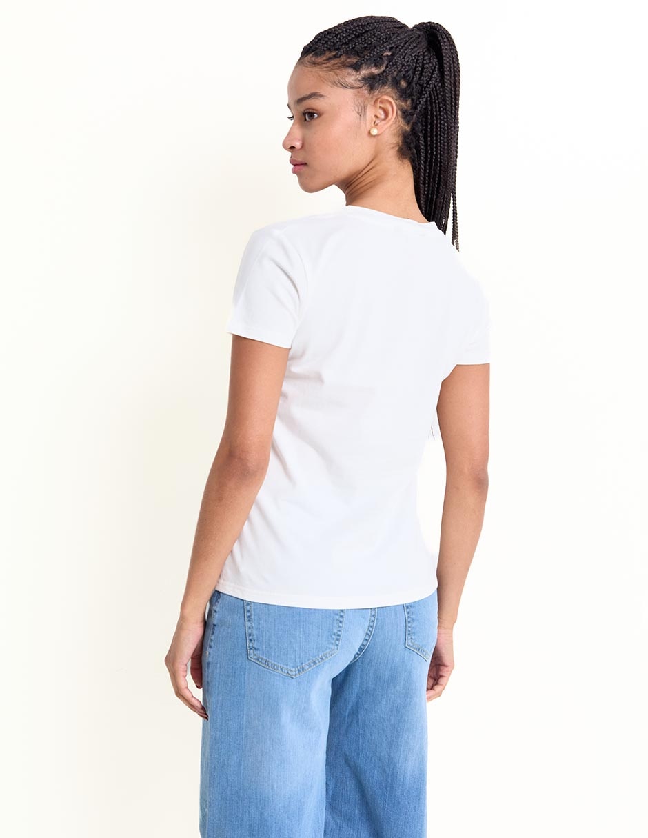 Playera manga corta Biography cuello redondo para mujer
