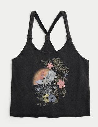 Playera Hollister cuello redondo para mujer