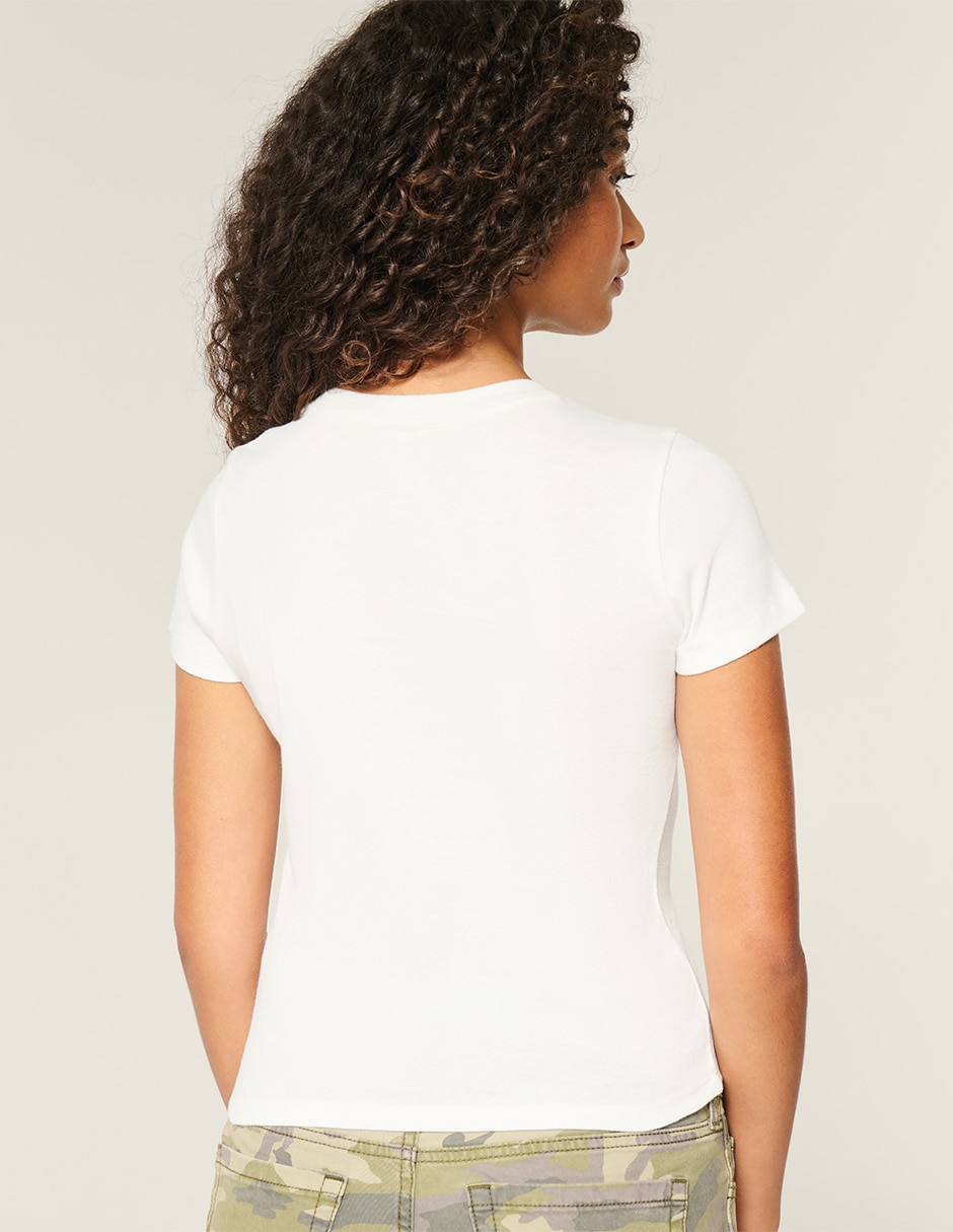Blusa manga corta para mujer 4