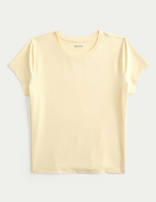 Playera manga corta cuello redondo para mujer