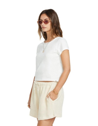 Playera manga corta Billabong Daily Tee Ss Knt cuello redondo para mujer