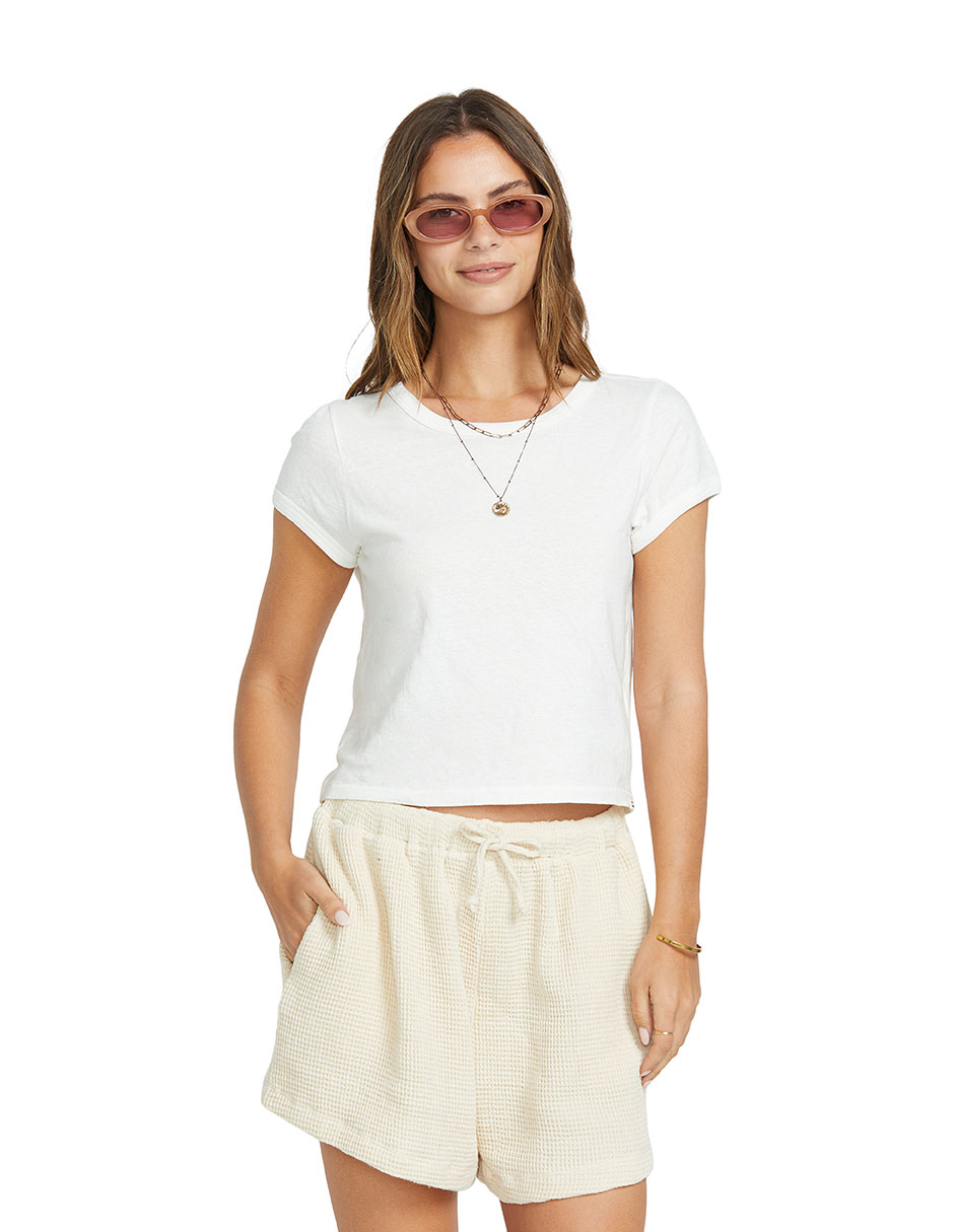 Playera manga corta Billabong Daily Tee Ss Knt cuello redondo para mujer