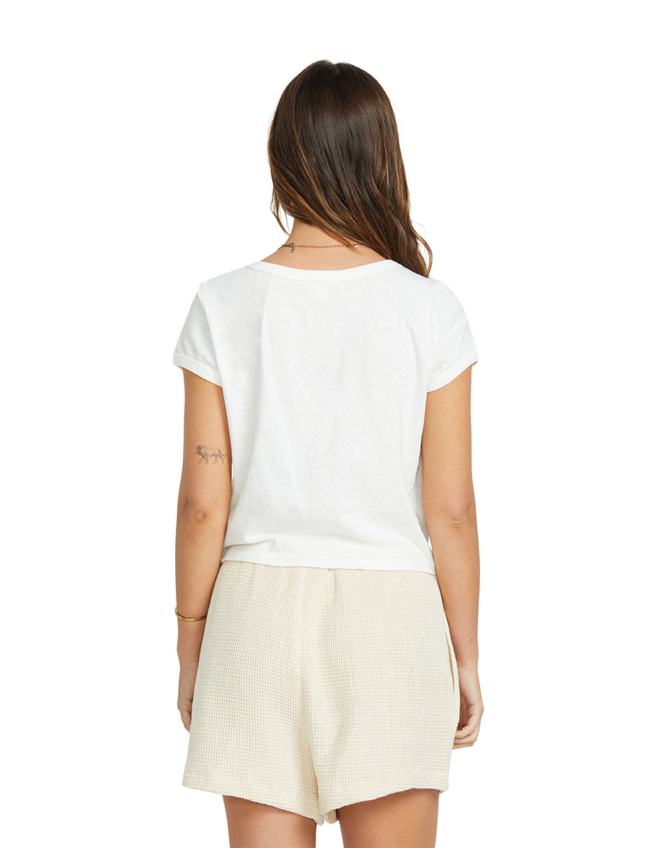 Playera manga corta Billabong Daily Tee Ss Knt cuello redondo para mujer