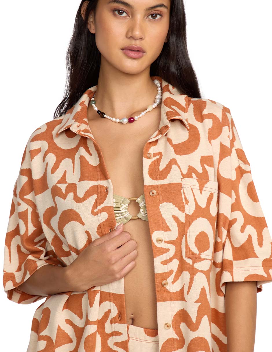 Blusa manga corta para mujer 4