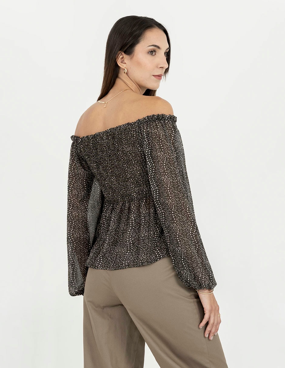 Blusa manga larga para mujer 6
