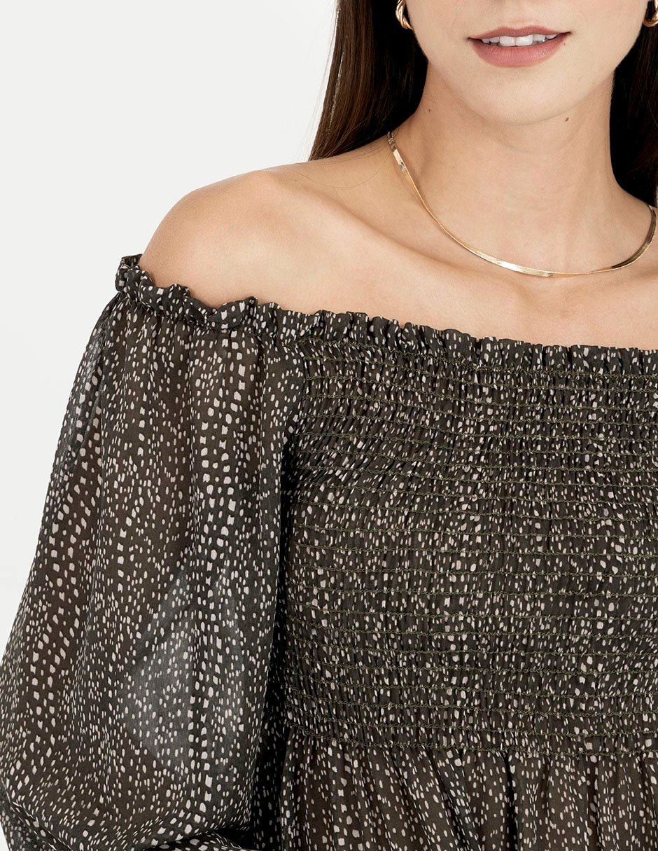 Blusa manga larga para mujer 7