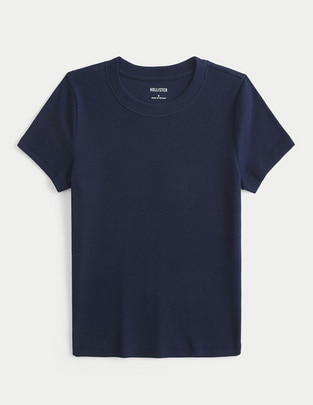 Playera manga corta cuello redondo para mujer Playera manga corta cuello redondo para mujer