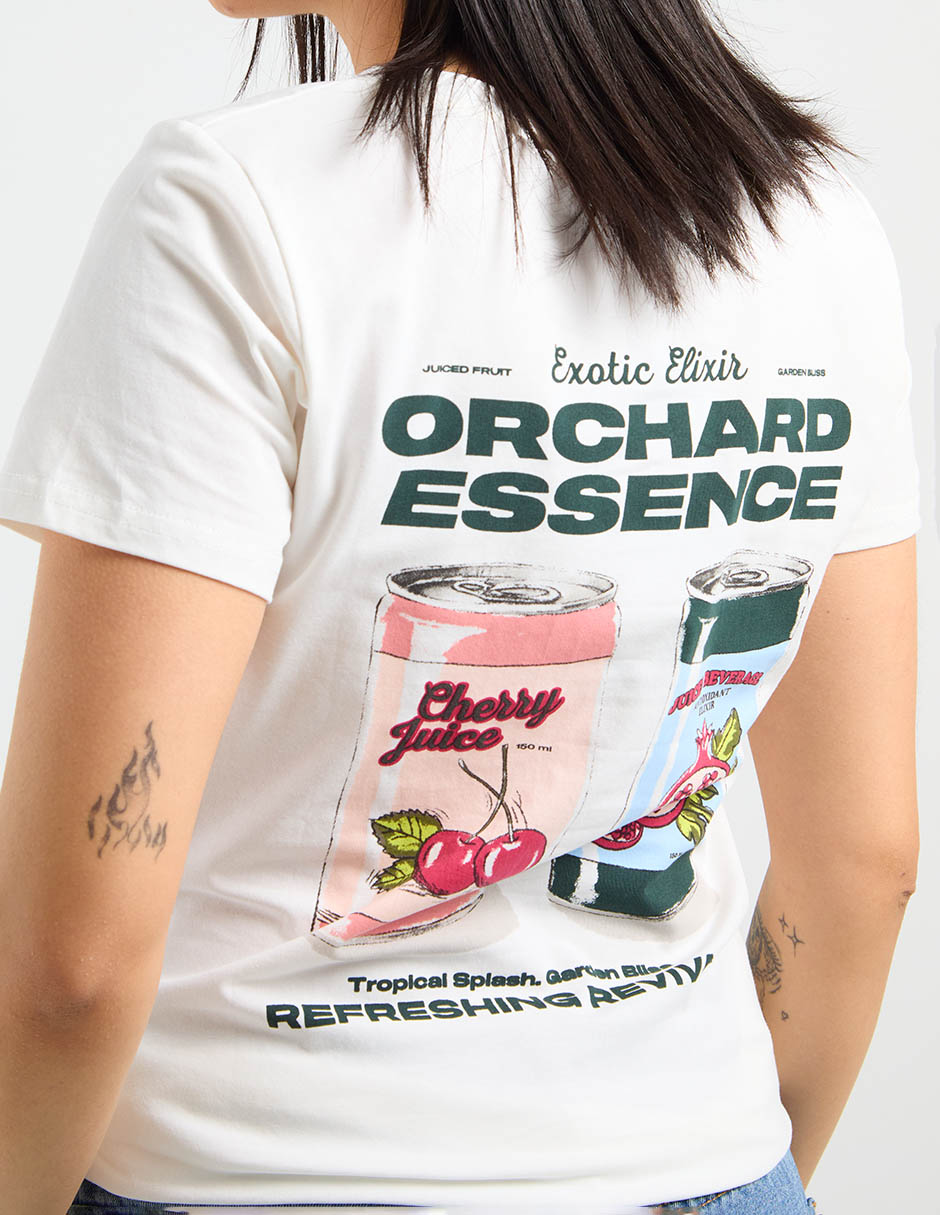 Playera manga corta cuello redondo para mujer 11