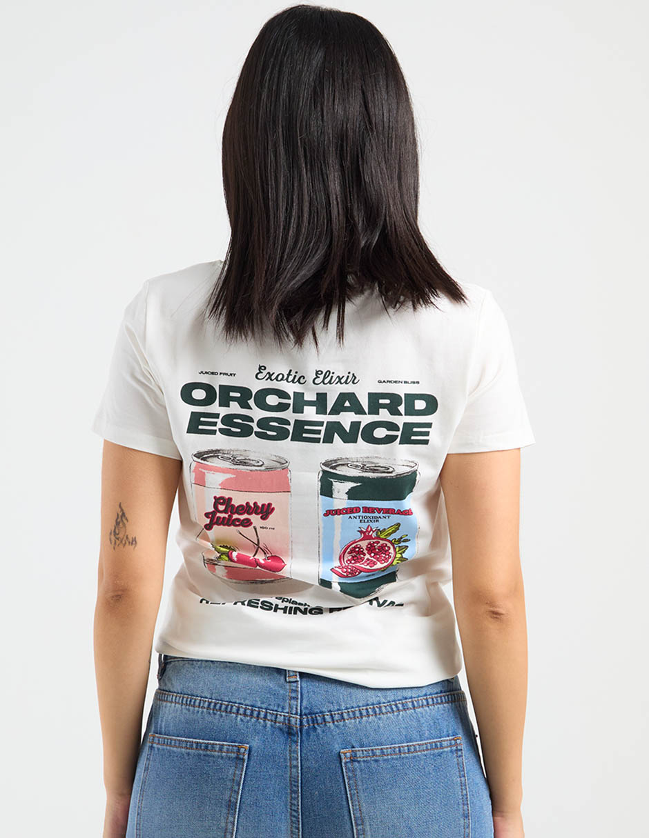 Playera manga corta cuello redondo para mujer 12