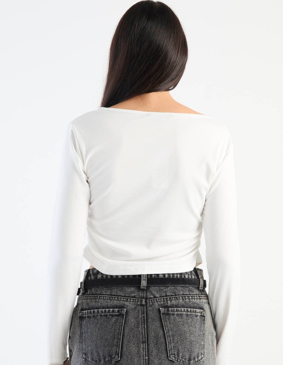 Blusa manga larga para mujer 5