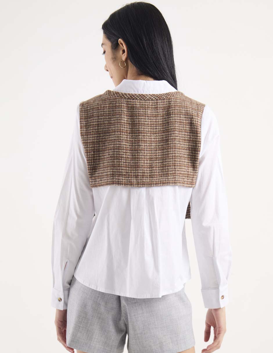 Blusa Biography manga larga para mujer