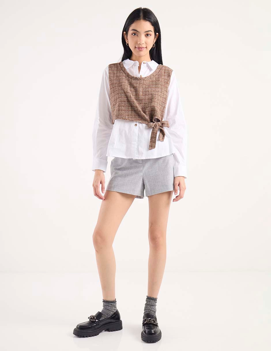 Blusa Biography manga larga para mujer