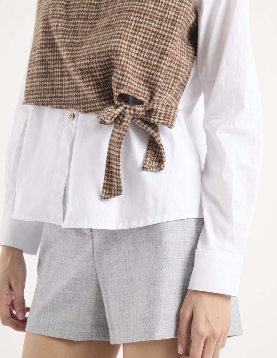 Blusa Biography manga larga para mujer
