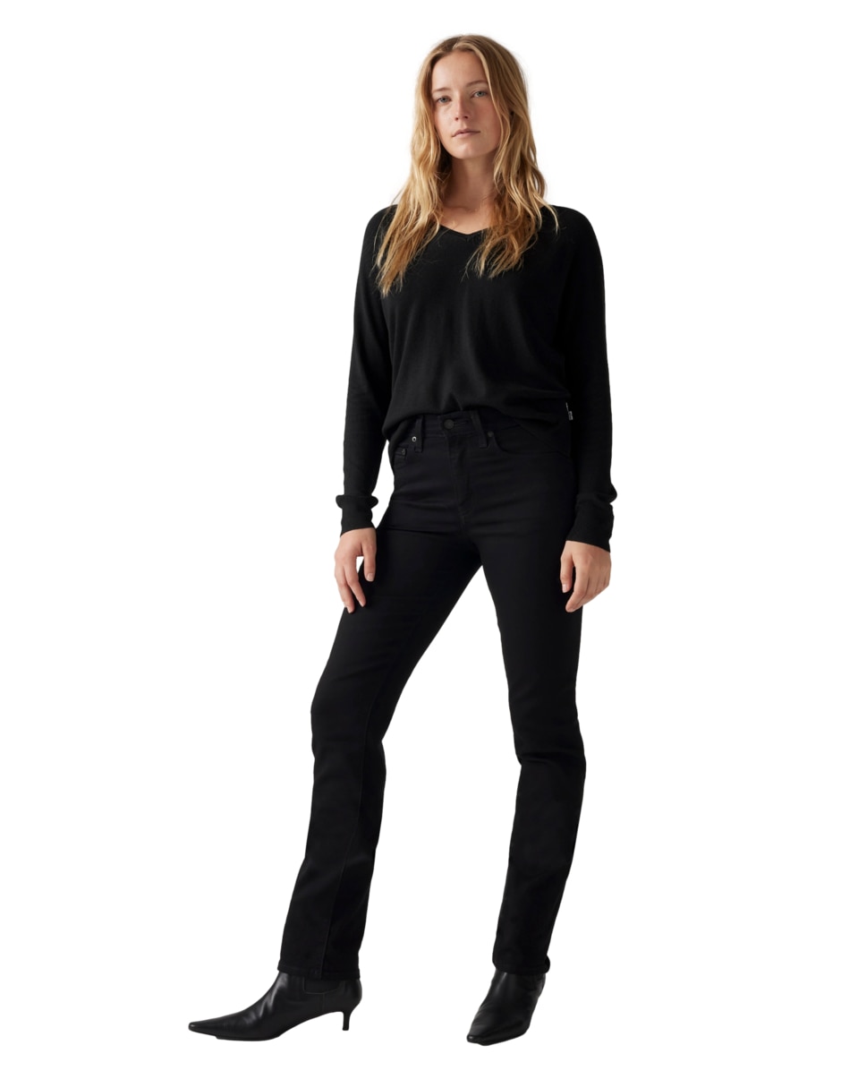 Jeans straight 724 high rise midnight gaze para mujer 2