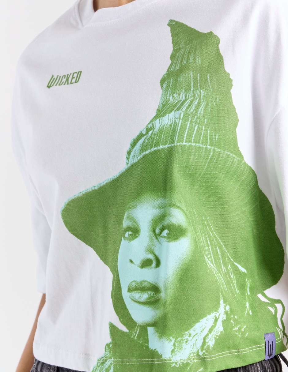 Playera manga corta Wicked cuello redondo para mujer 7