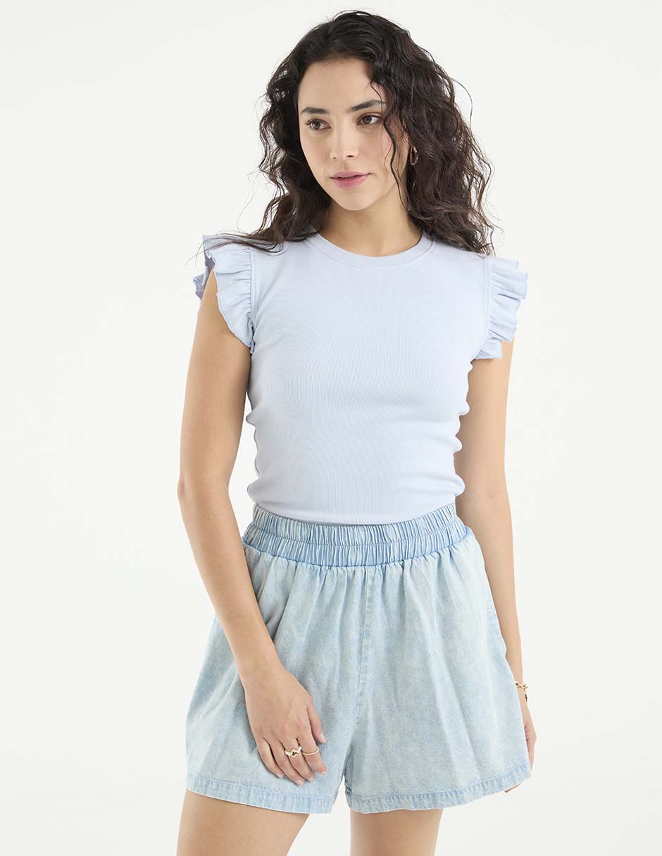Blusa manga corta para mujer 1