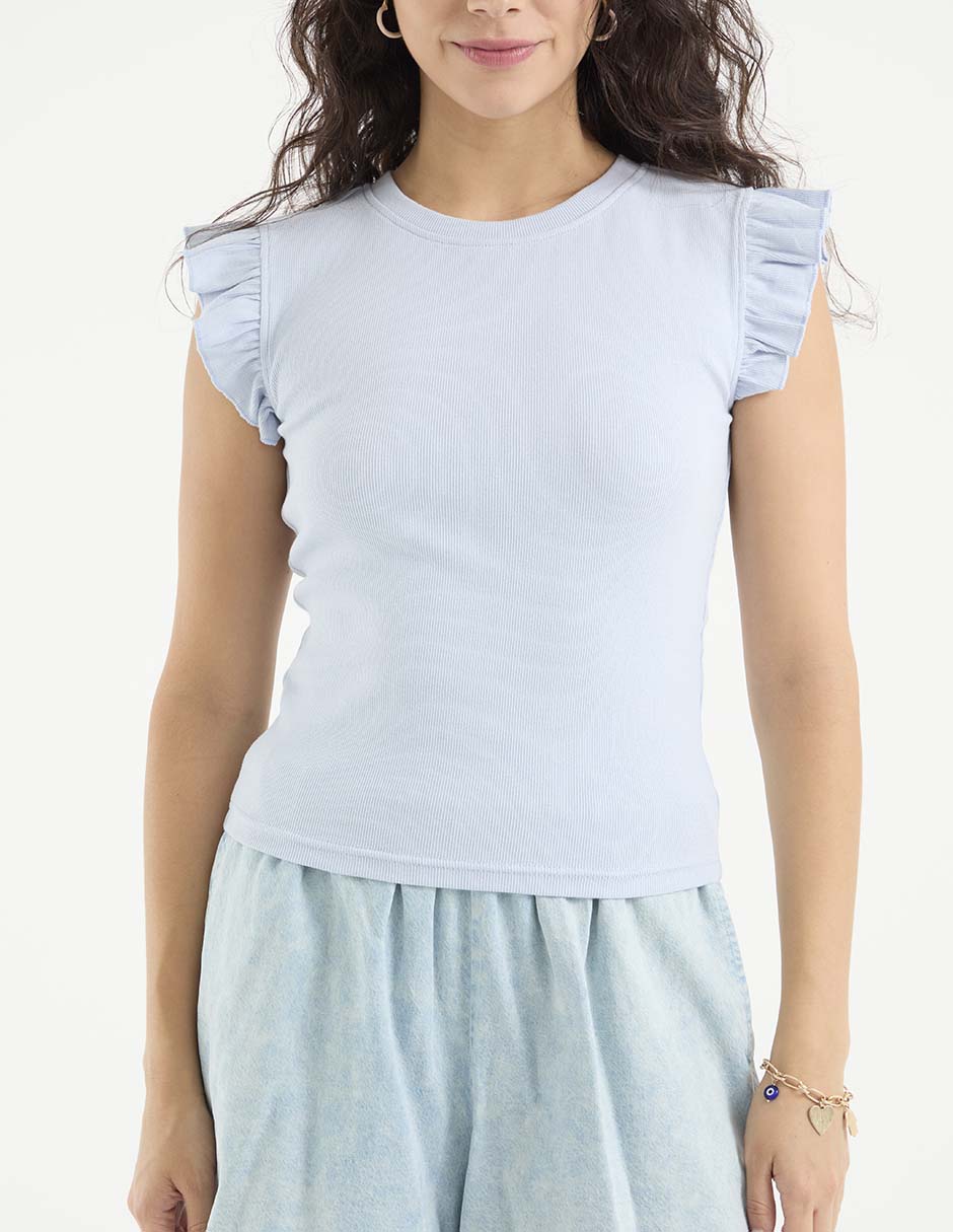 Blusa manga corta para mujer 9