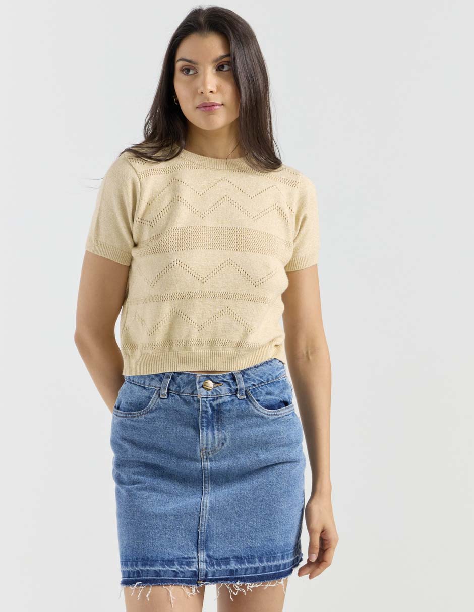 Blusa manga corta para mujer 1