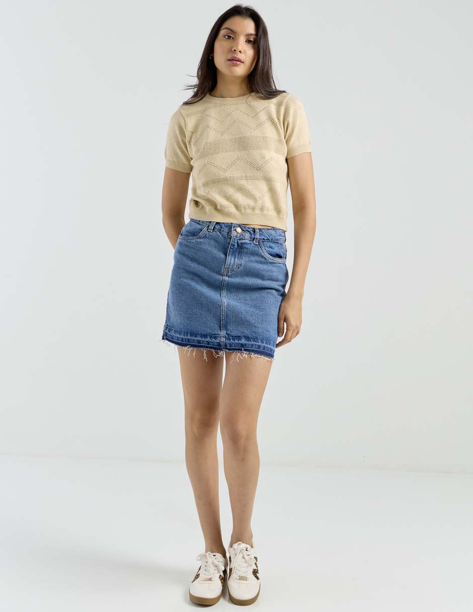 Blusa manga corta para mujer 6
