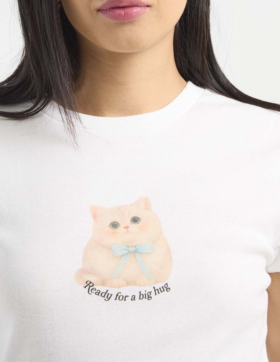 Playera manga corta cuello redondo para mujer 9