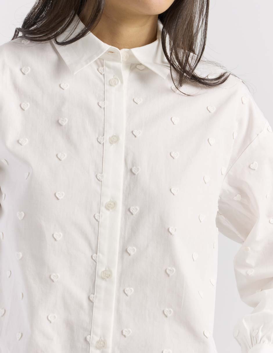Blusa camisera manga larga para mujer 7