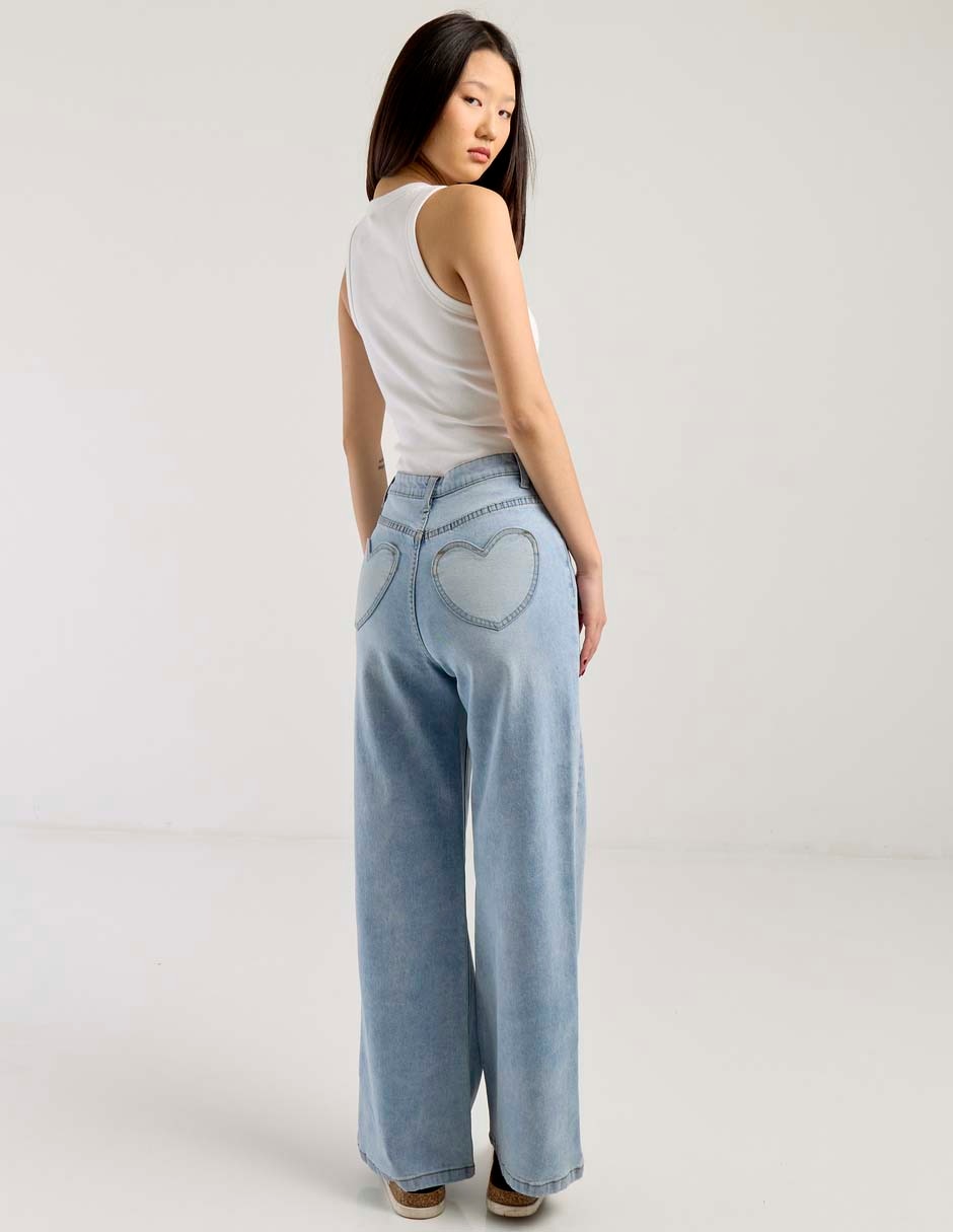 Jeans relaxed straight para mujer 5