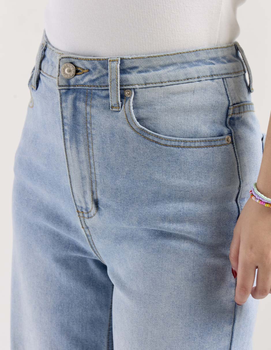 Jeans relaxed straight para mujer 7