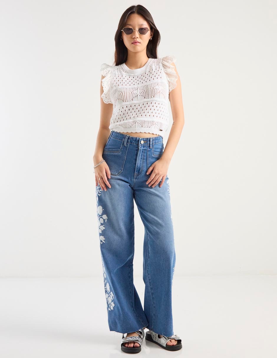 Jeans amplio para mujer 3