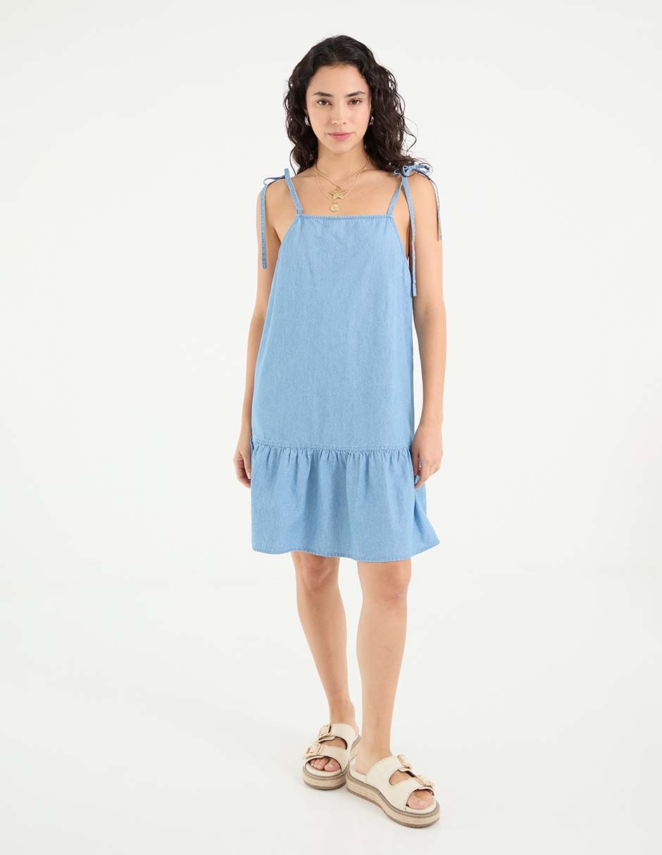 Vestido a la rodilla casual para mujer 1